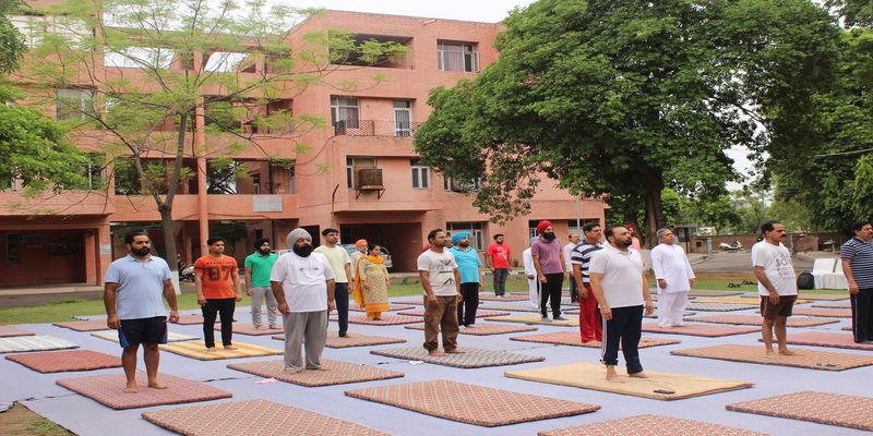 Yoga camp on the occasion of International Yoga day organised by PSTCL.
