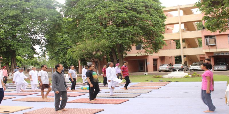 Yoga camp on the occasion of International Yoga day organised by PSTCL.
