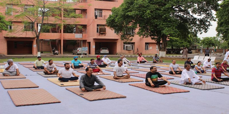 Yoga camp on the occasion of International Yoga day organised by PSTCL.