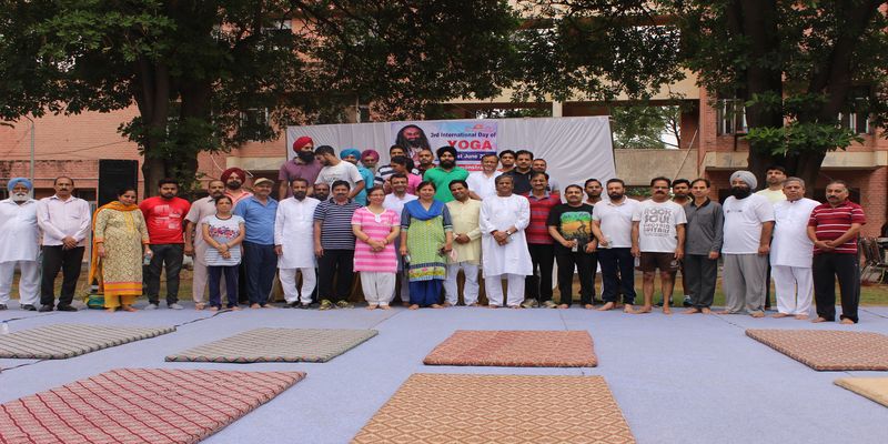 Yoga camp on the occasion of International Yoga day organised by PSTCL.