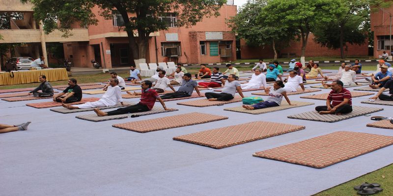 Yoga camp on the occasion of International Yoga day organised by PSTCL.