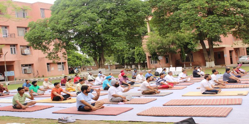 Yoga camp on the occasion of International Yoga day organised by PSTCL.