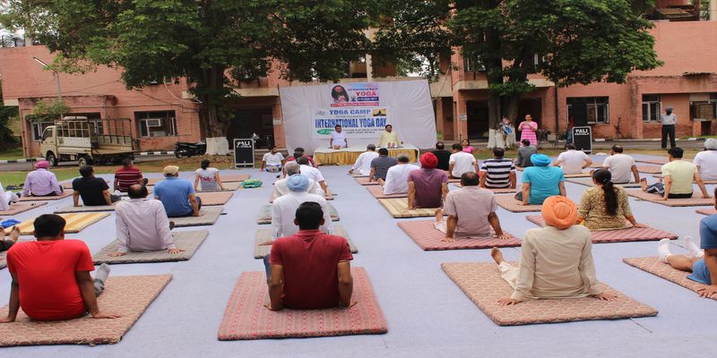 Yoga camp on the occasion of International Yoga day organised by PSTCL.