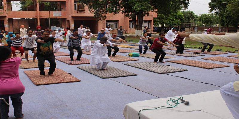 Yoga camp on the occasion of International Yoga day organised by PSTCL.